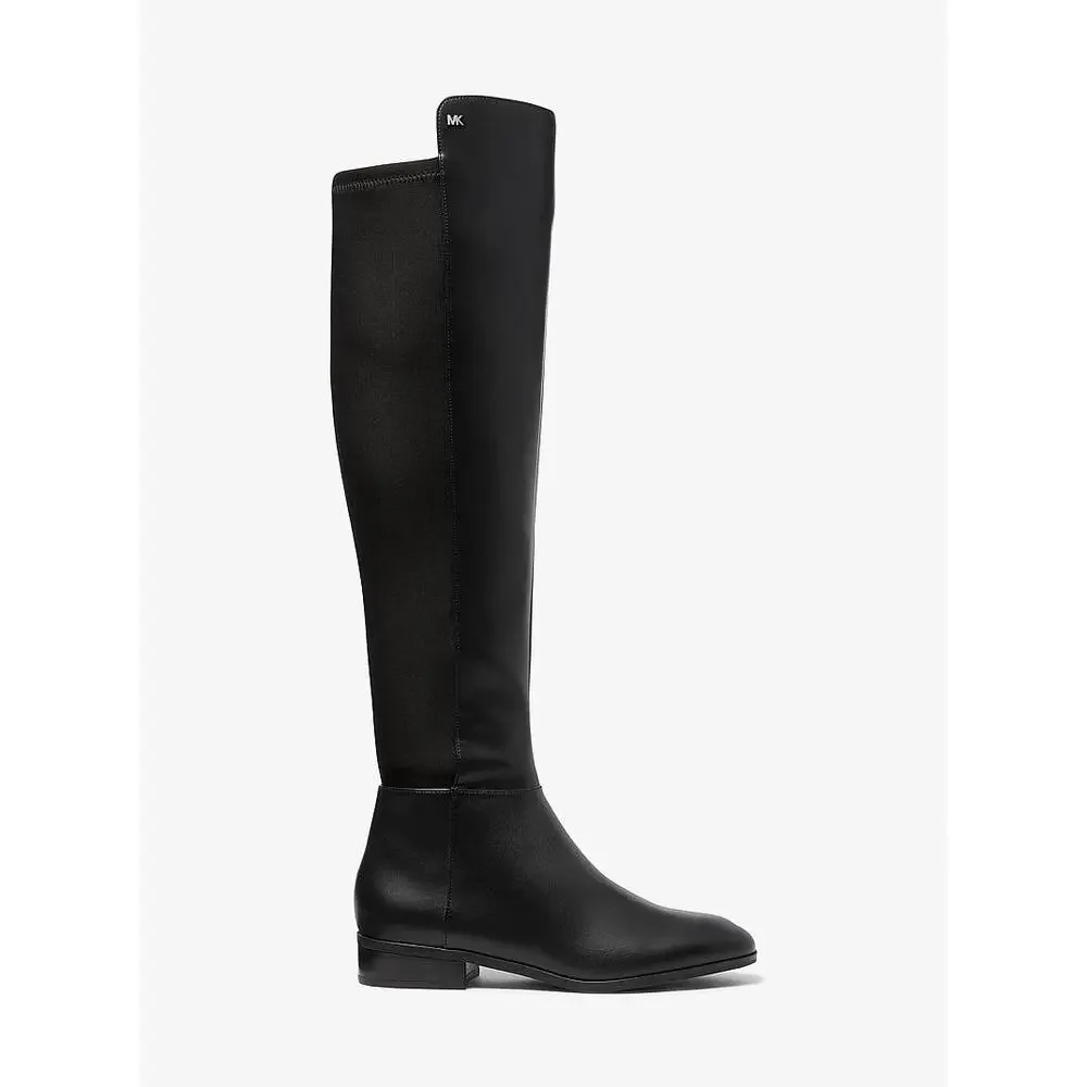 Michael Kors Women's Bromley Black Leather Boots Size 5 MSRP $175